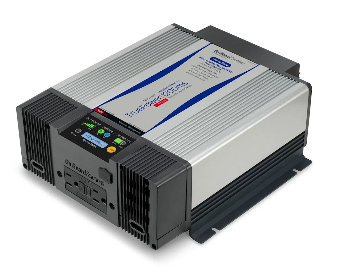 06120 – PRO MARINER Power Inverter, Inverts 12 Volt DC To 115 Volt AC 1200 Watts 30 Ampere Continuous Output With USB...